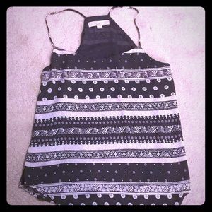 Loft chiffon racerback top